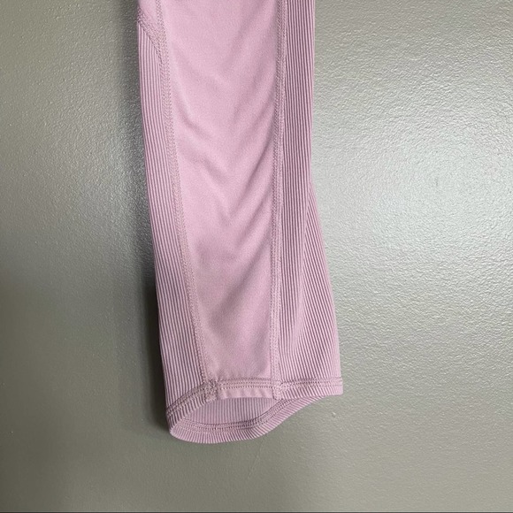 Athleta Elation Hybrid High Rise Rib Tight Pink Sm - Picture 8 of 16